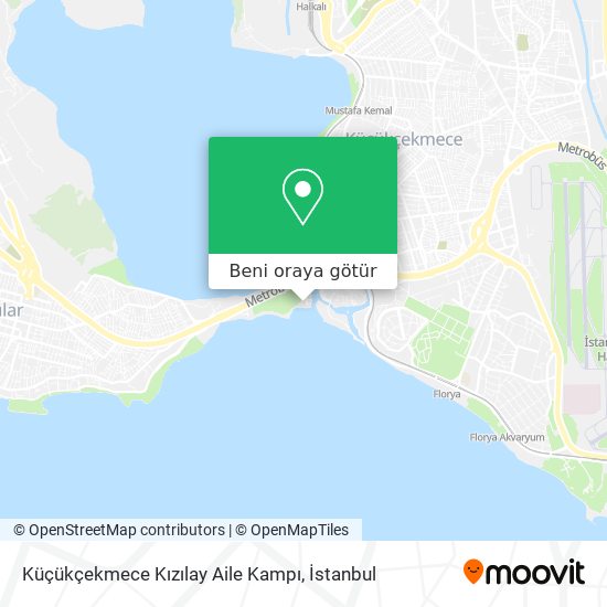 Küçükçekmece Kızılay Aile Kampı harita