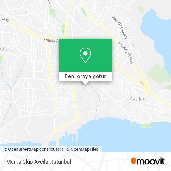Marka Clup Avcılar harita