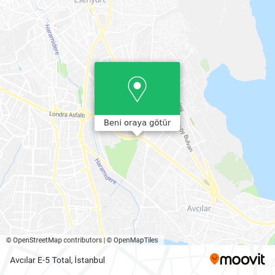 Avcılar E-5 Total harita