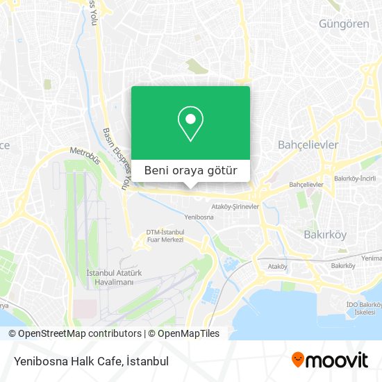 Yenibosna Halk Cafe harita