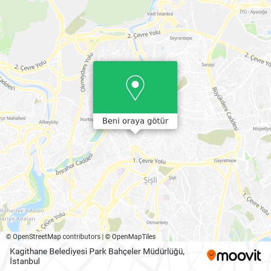 Kagithane Belediyesi Park Bahçeler Müdürlüğü harita