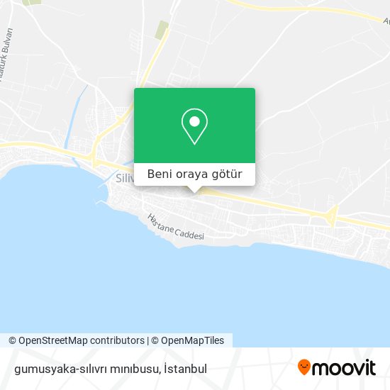 gumusyaka-sılıvrı mınıbusu harita