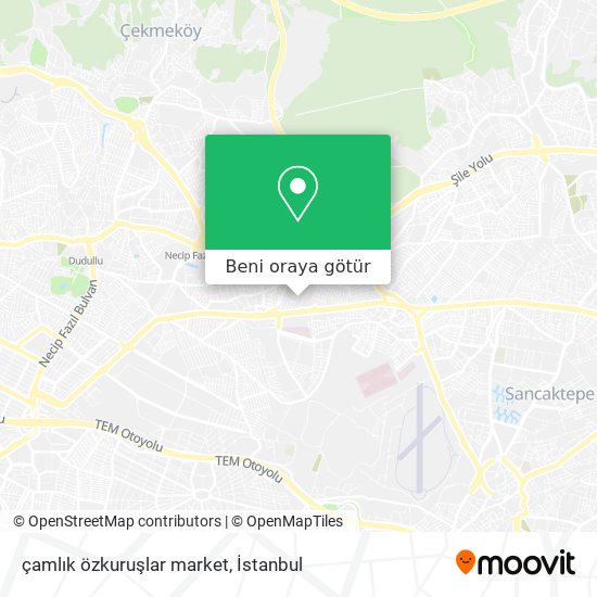 çamlık özkuruşlar market harita