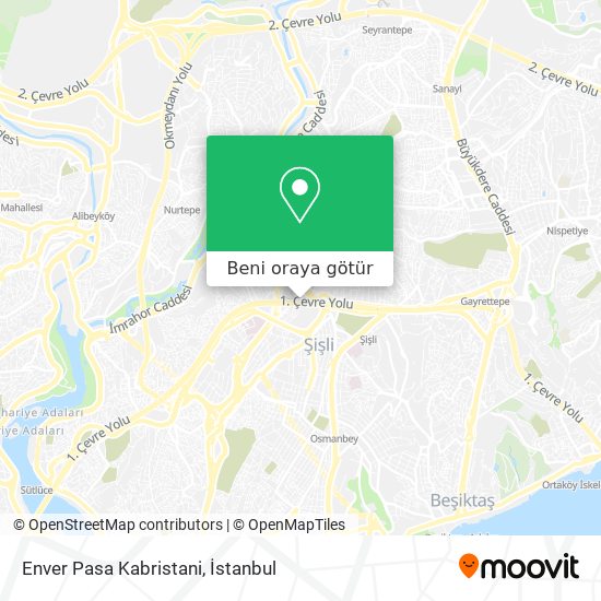 Enver Pasa Kabristani harita