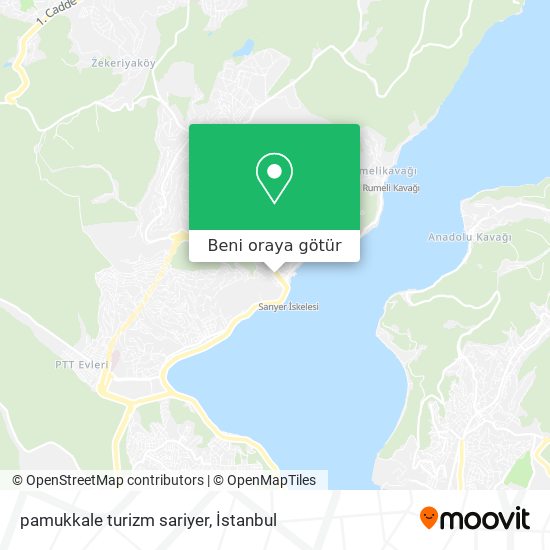 pamukkale turizm sariyer harita
