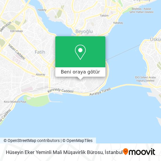 Hüseyin Eker Yeminli Mali Müşavirlik Bürosu harita