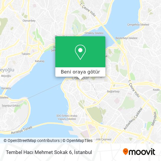 Tembel Hacı Mehmet Sokak 6 harita