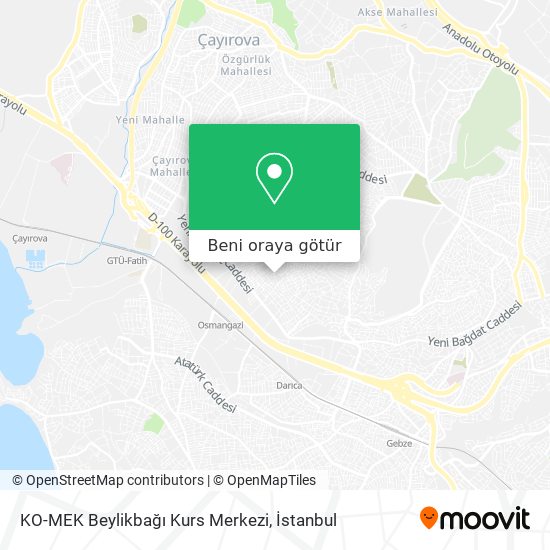 KO-MEK Beylikbağı Kurs Merkezi harita