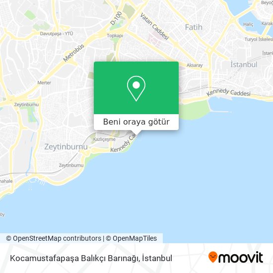 Kocamustafapaşa Balıkçı Barınağı harita