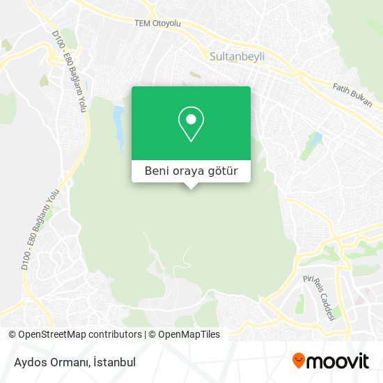 Aydos Ormanı harita