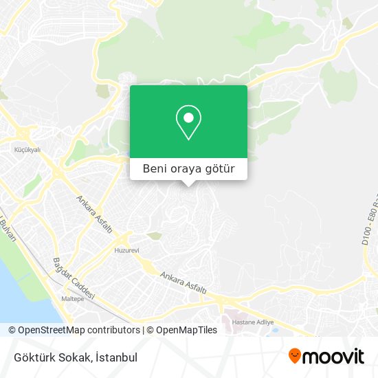 Göktürk Sokak harita