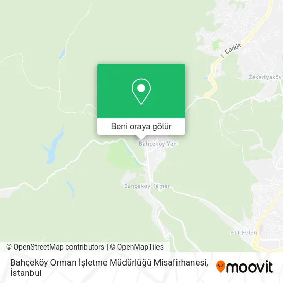 Bahçeköy Orman İşletme Müdürlüğü Misafirhanesi harita