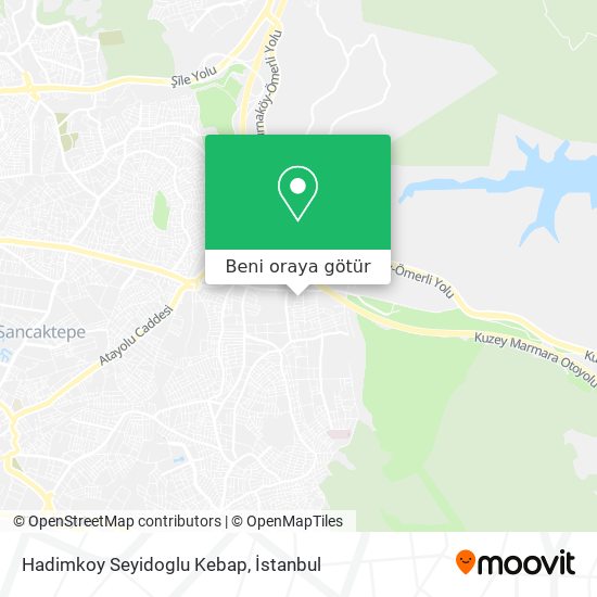 Hadimkoy Seyidoglu Kebap harita