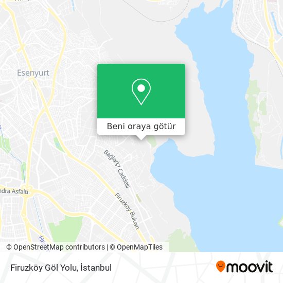 Firuzköy Göl Yolu harita