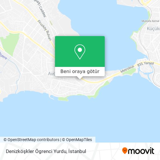 Denizköşkler Ögrenci Yurdu harita