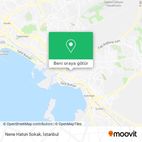 Nene Hatun Sokak harita