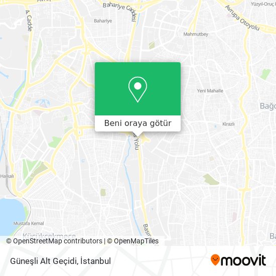 Güneşli Alt Geçidi harita