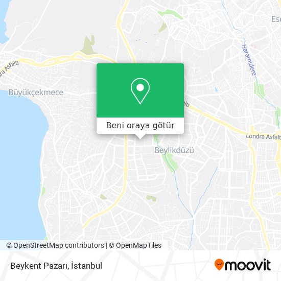 Beykent Pazarı harita