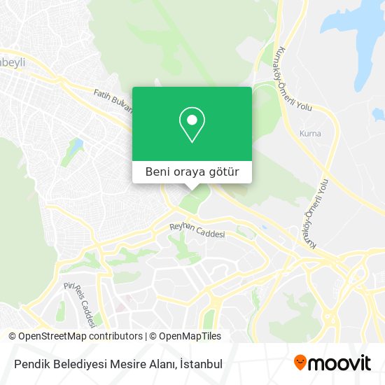 Pendik Belediyesi Mesire Alanı harita