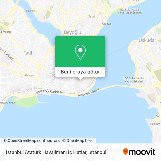 İstanbul Atatürk Havalimanı İç Hatlar harita