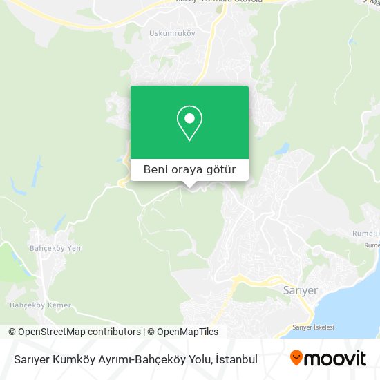 Sarıyer Kumköy Ayrımı-Bahçeköy Yolu harita