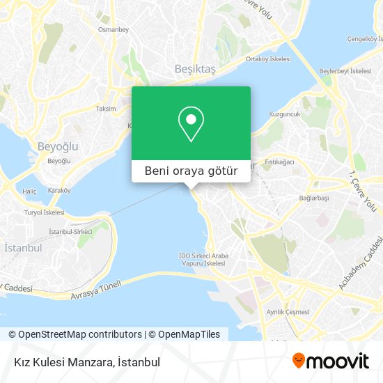 Kız Kulesi Manzara harita
