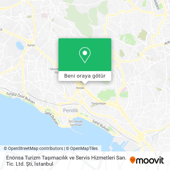 Enönsa Turizm Taşımacılık ve Servis Hizmetleri San. Tic. Ltd. Şti harita