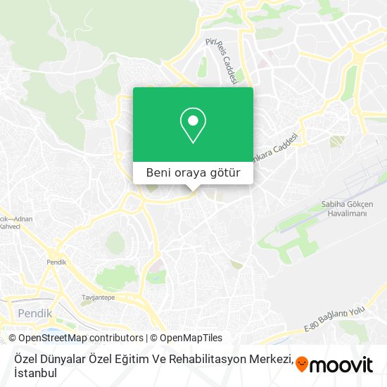 Özel Dünyalar Özel Eğitim Ve Rehabilitasyon Merkezi harita