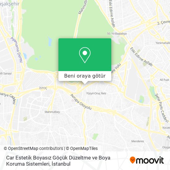 Car Estetik Boyasız Göçük Düzeltme ve Boya Koruma Sistemleri harita