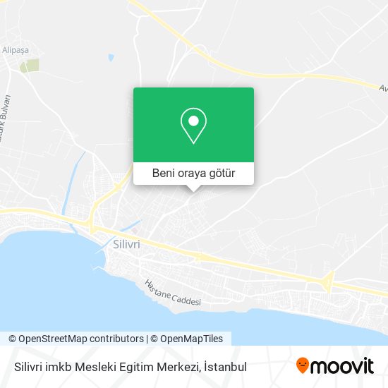 Silivri imkb Mesleki Egitim Merkezi harita