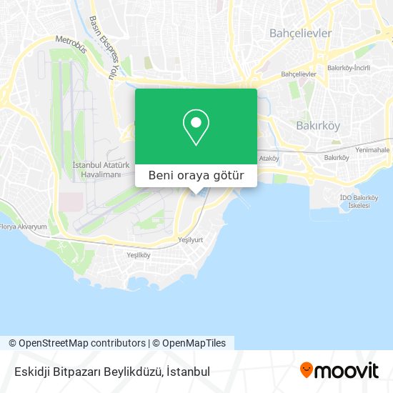 Eskidji Bitpazarı Beylikdüzü harita
