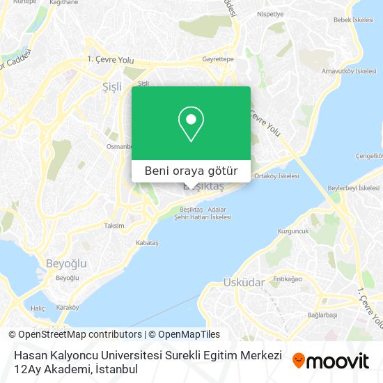 Hasan Kalyoncu Universitesi Surekli Egitim Merkezi 12Ay Akademi harita