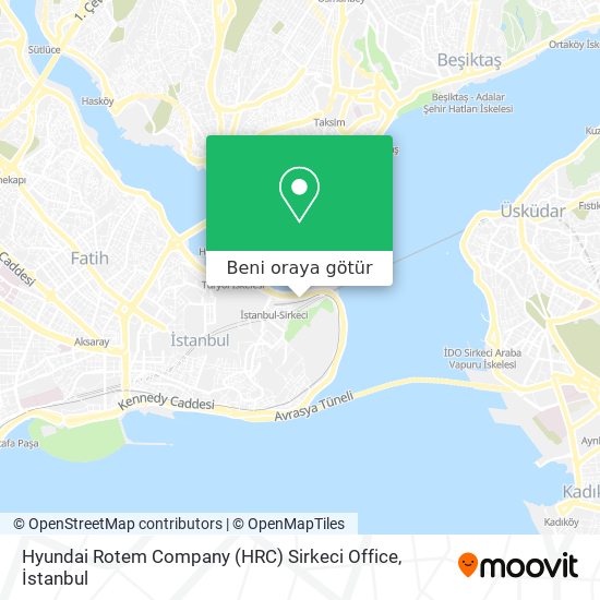 Hyundai Rotem Company (HRC) Sirkeci Office harita