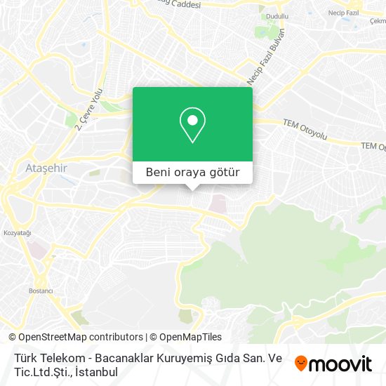 Türk Telekom - Bacanaklar Kuruyemiş Gıda San. Ve Tic.Ltd.Şti. harita