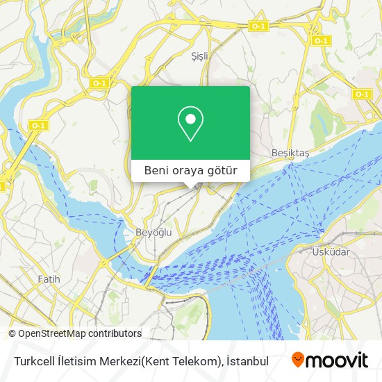 Turkcell Íletisim Merkezi(Kent Telekom) harita