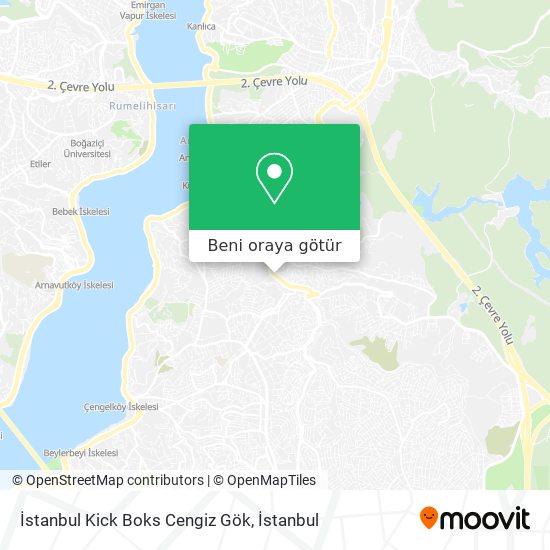 İstanbul Kick Boks Cengiz Gök harita