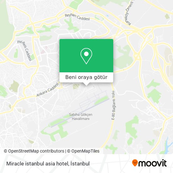 Miracle istanbul asia hotel harita