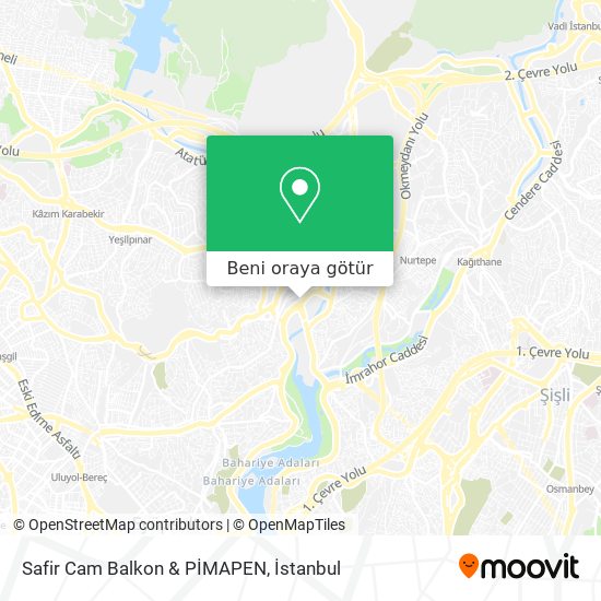 Safir Cam Balkon & PİMAPEN harita