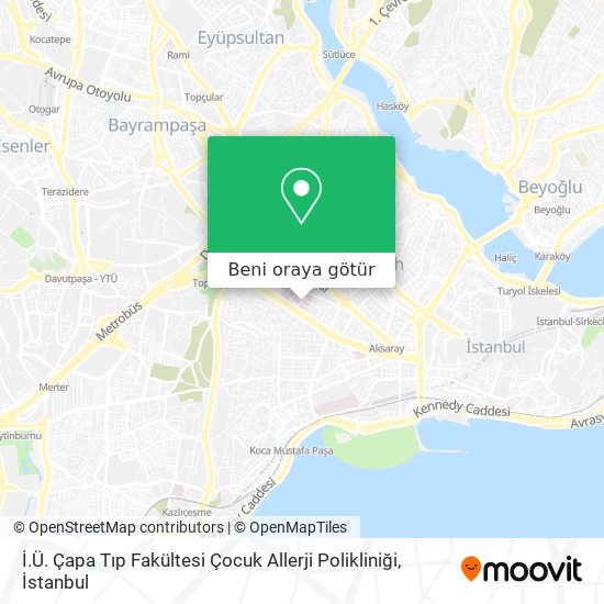 İ.Ü. Çapa Tıp Fakültesi Çocuk Allerji Polikliniği harita