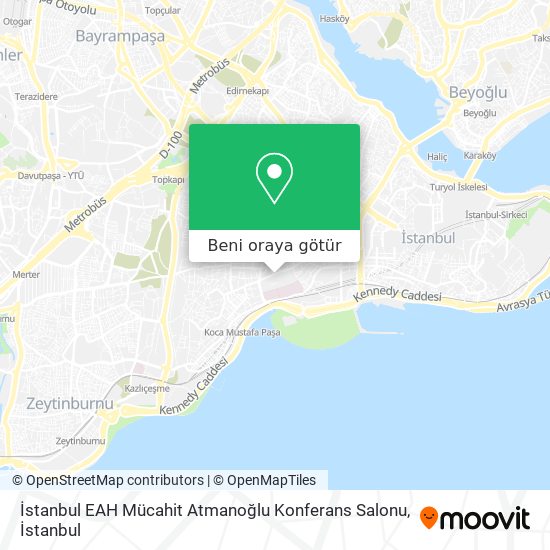 İstanbul EAH Mücahit Atmanoğlu Konferans Salonu harita