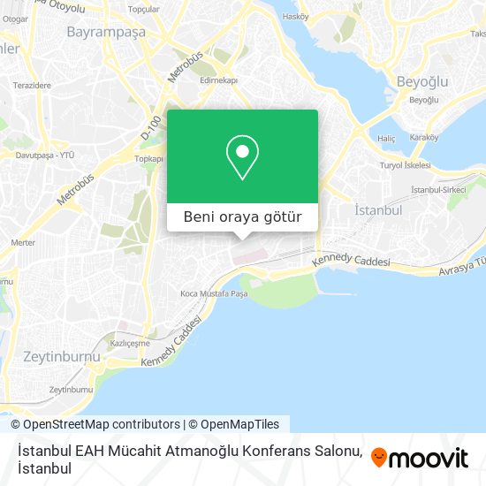 İstanbul EAH Mücahit Atmanoğlu Konferans Salonu harita