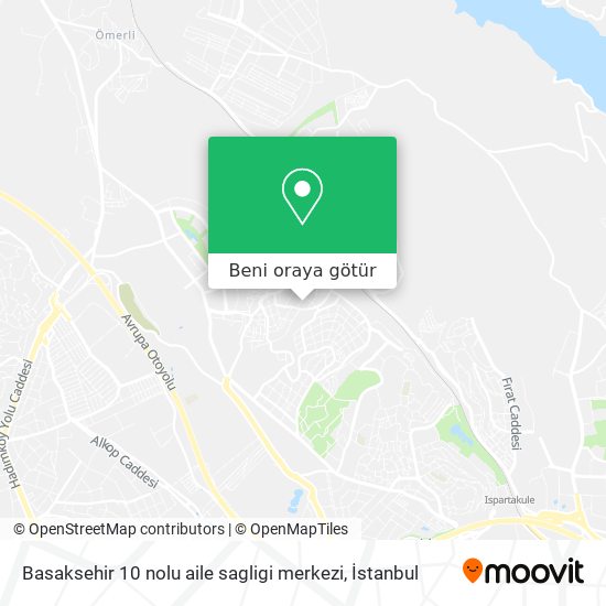 Basaksehir 10 nolu aile sagligi merkezi harita