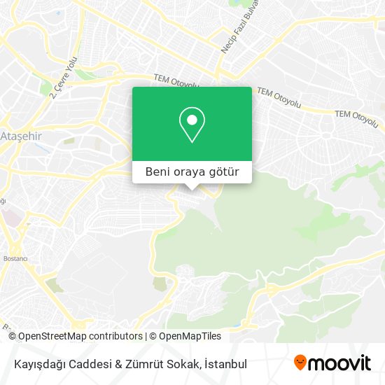 Kayışdağı Caddesi & Zümrüt Sokak harita