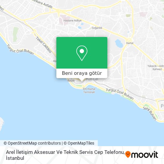 Arel İletişim Aksesuar Ve Teknik Servis Cep Telefonu harita