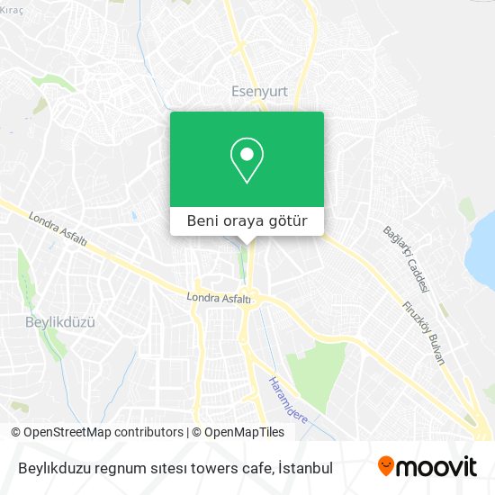 Beylıkduzu regnum sıtesı towers cafe harita