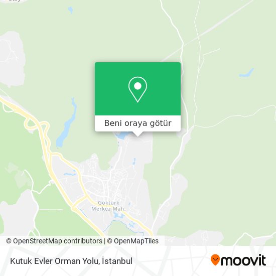 Kutuk Evler Orman Yolu harita