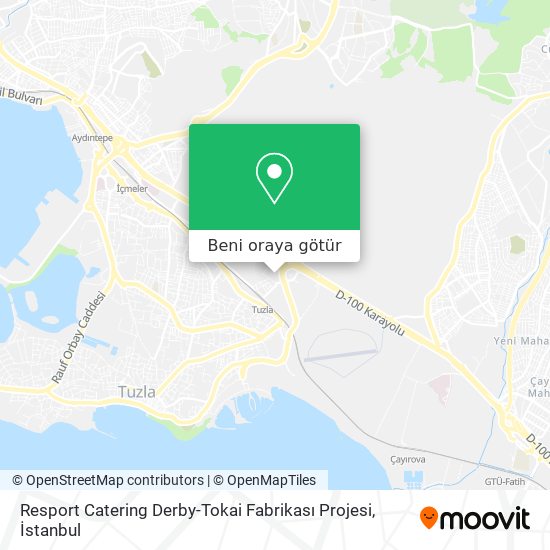 Resport Catering Derby-Tokai Fabrikası Projesi harita