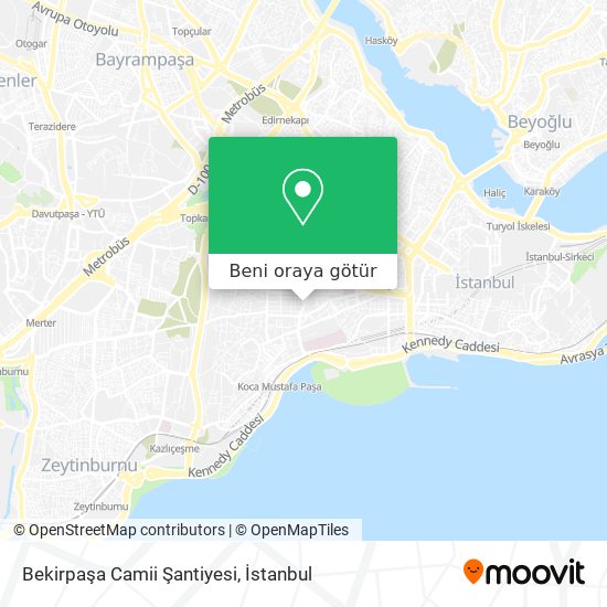 Bekirpaşa Camii Şantiyesi harita