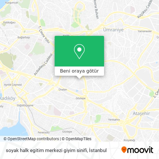 soyak halk egitim merkezi giyim sinifi harita