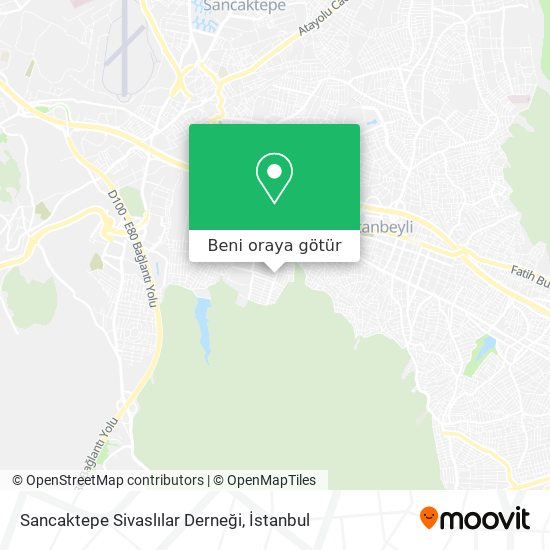 Sancaktepe Sivaslılar Derneği harita